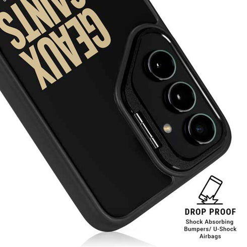 NFL New Orleans Saints Team Motto Galaxy S24 FE Kickstand Case